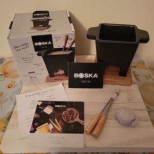 Black Tapas Fondue Set New Open Box